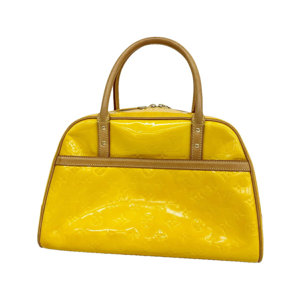 Louis Vuitton Vernis Tompkins Square Handbag M91102 Jaune Women's P3526426